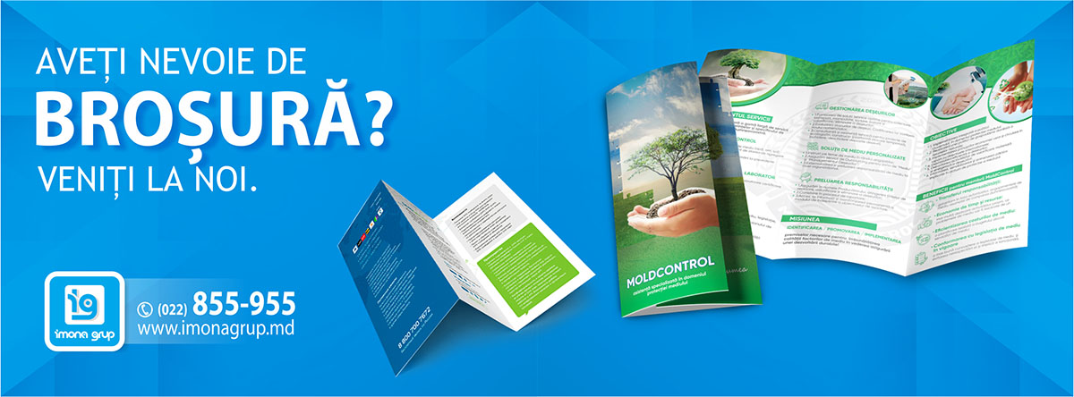 Imprimarea si proiectarea brosurei in Chisinau